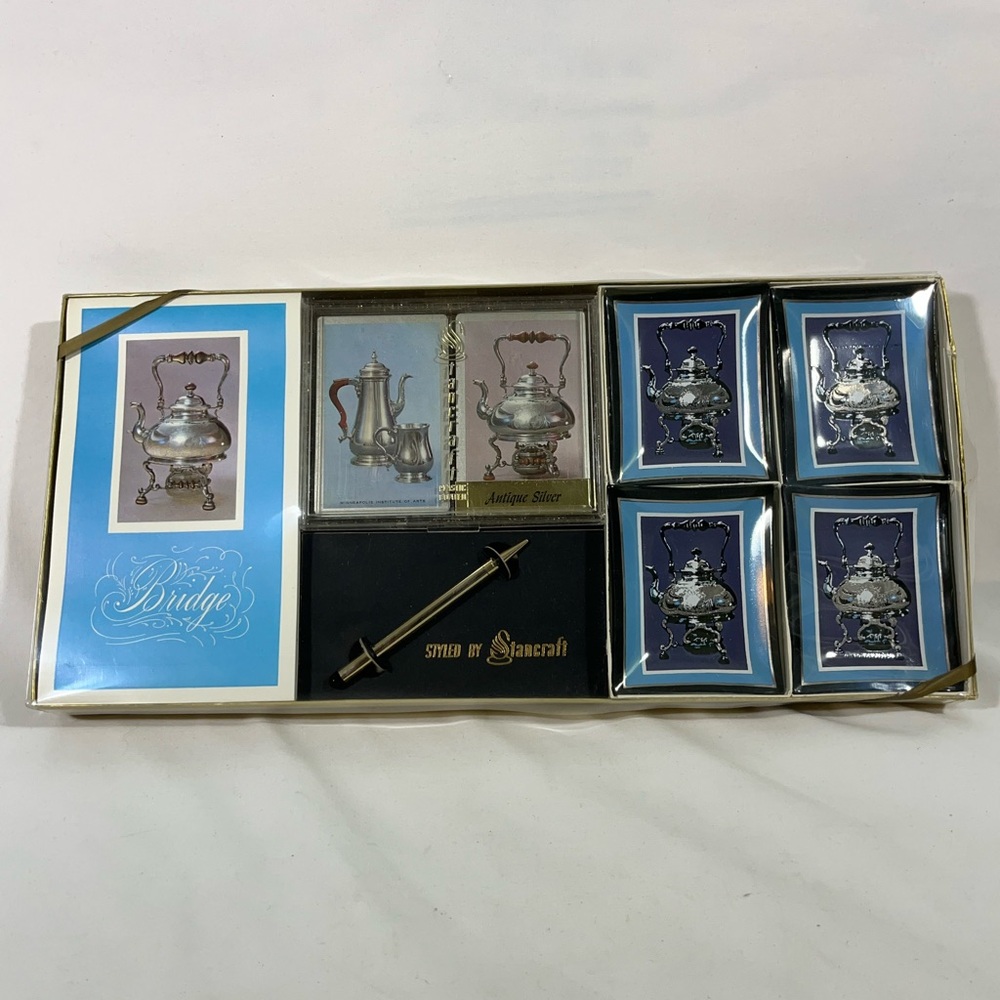 VTG‎ MINNEAPOLIS INSTITUTE OF ART 1960 STANCRAFT BRIDGE SET ORIGINAL BOX
